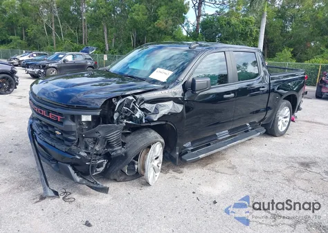 2023 Chevrolet Silverado 1500 2Wd Short Bed Custom z USA, uszkodzony, nr VIN 3GCPABEK6PG187526